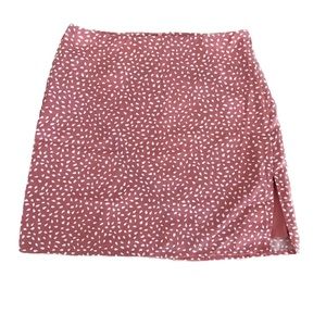 Pink Lily Pink white dot skirt